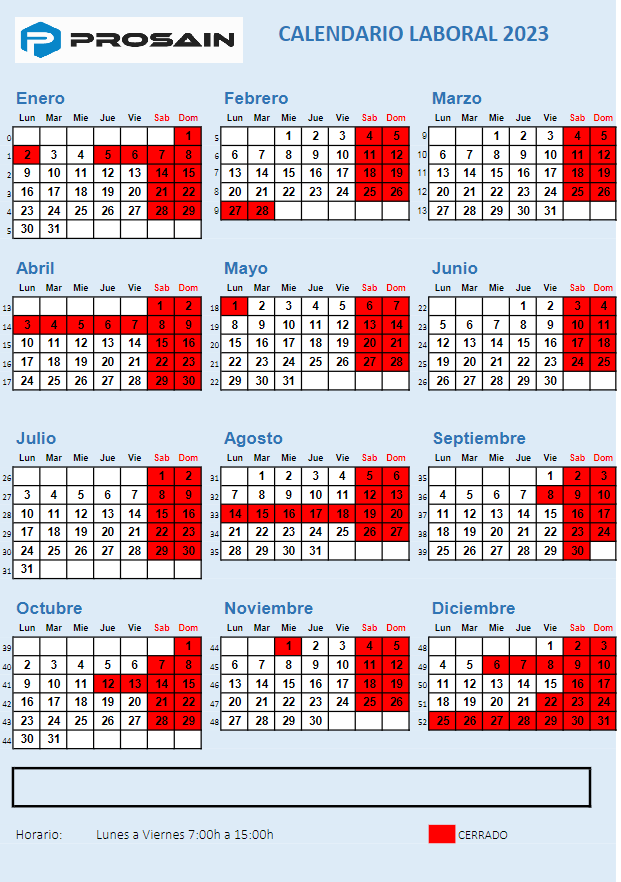 Calendario laboral